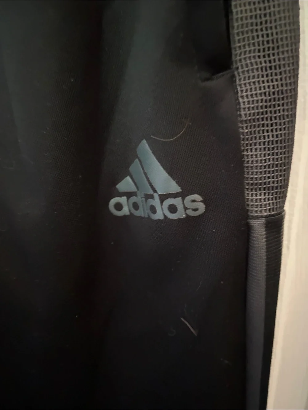 adidas Black Joggers with Gray Side Panel